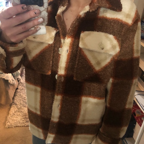 ABERCROMBIE Sherpa Shirt Jacket NWT - Picture 9 of 12